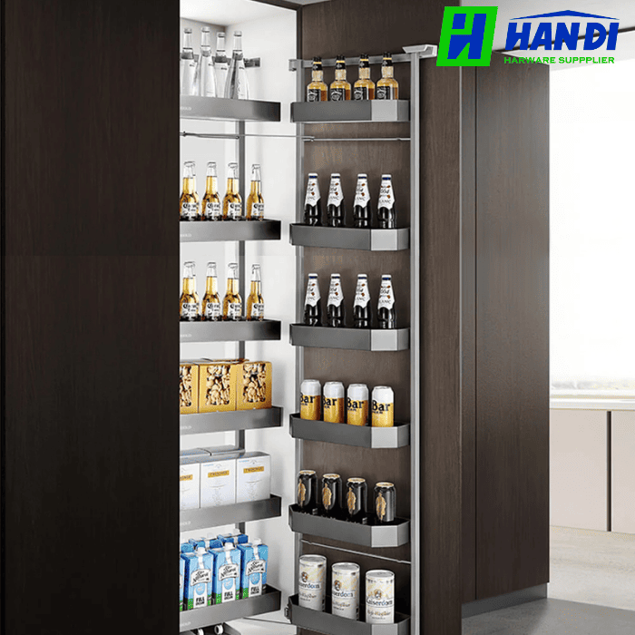 Tủ đồ khô 6 tầng, rổ nhôm GARIS MS6.45GA, MS6.60GA