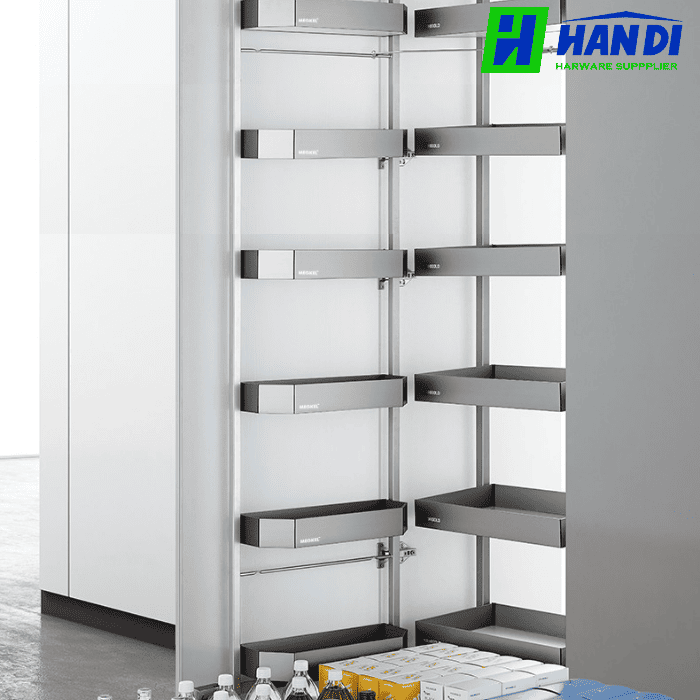 Tủ đồ khô 6 tầng, rổ nhôm GARIS MS6.45GA, MS6.60GA