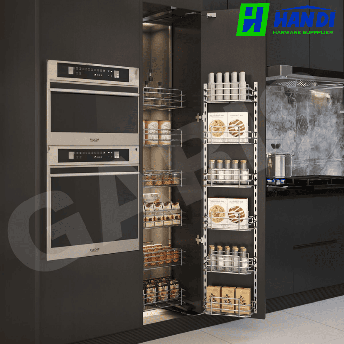 Tủ đồ khô 6 tầng, rổ nan oval GARIS MS6.45V