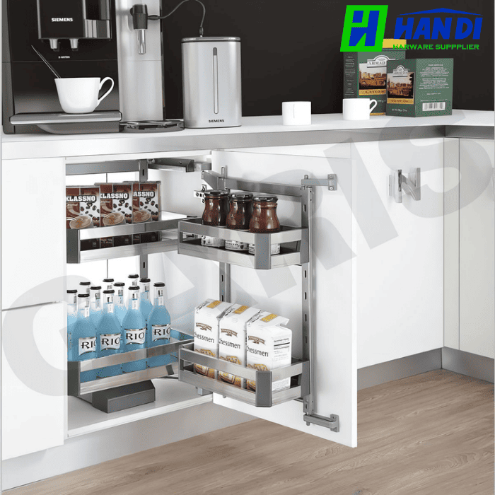 Tủ đồ khô 2 tầng, rổ inox hộp GARIS GS02.60