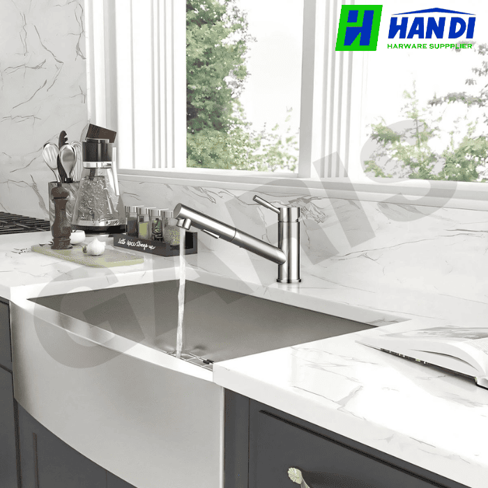 Vòi rửa cao cấp cổ thấp GARIS MF08M