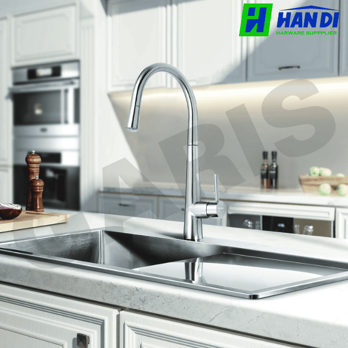 Vòi rửa cao cấp phủ Chrome bóng GARIS MF11C