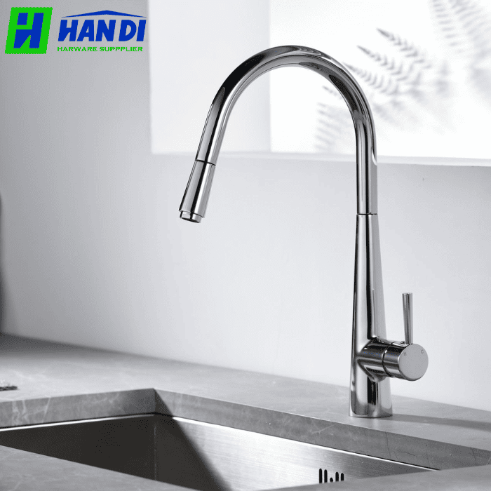 Vòi rửa cao cấp phủ Chrome bóng GARIS MF11C