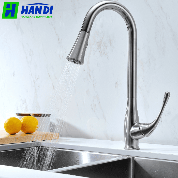 Vòi rửa cao cấp phủ PVD bóng mờ GARIS MF12P