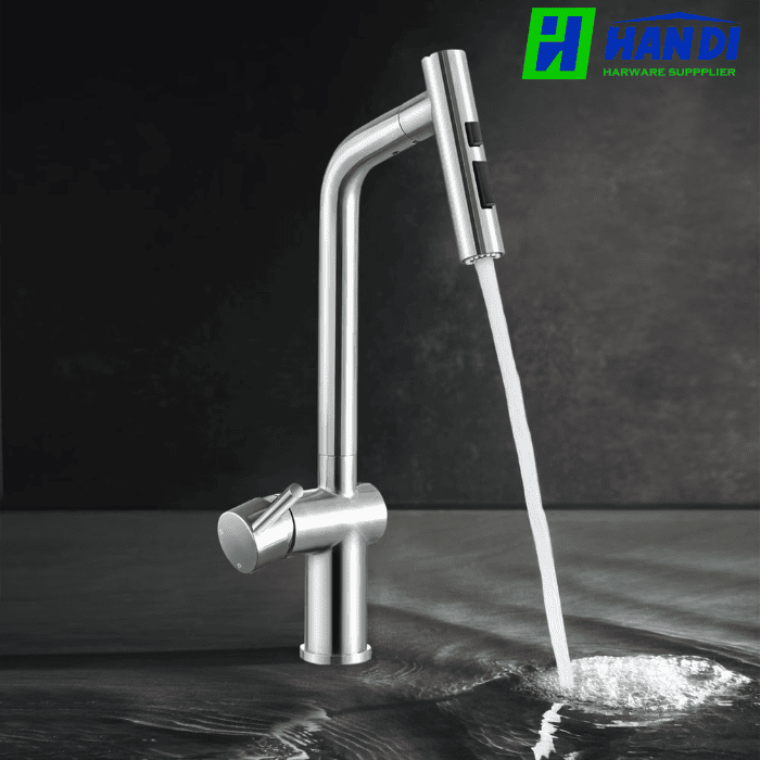 Vòi rửa cao cấp xước mờ GARIS MF16E