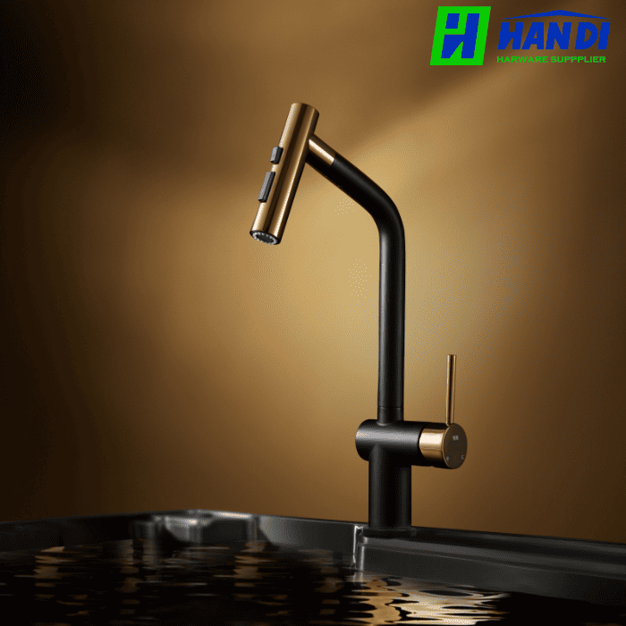 Vòi rửa cao cấp đen nhám GARIS MF16R