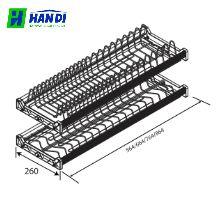 Giá bát cố định hợp kim thép phủ nano GP-H190