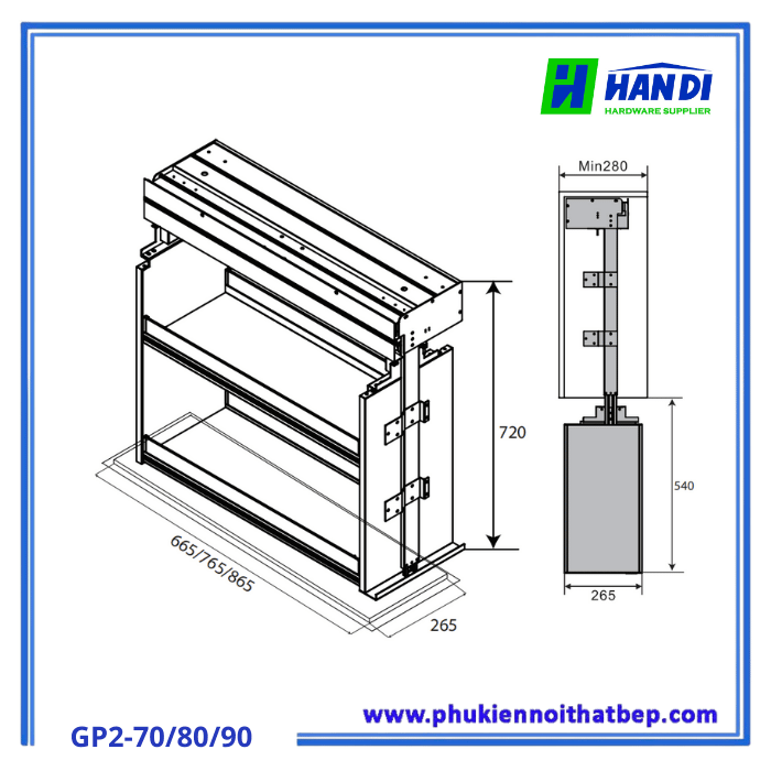 Giá để gia vị Grob GP2-70