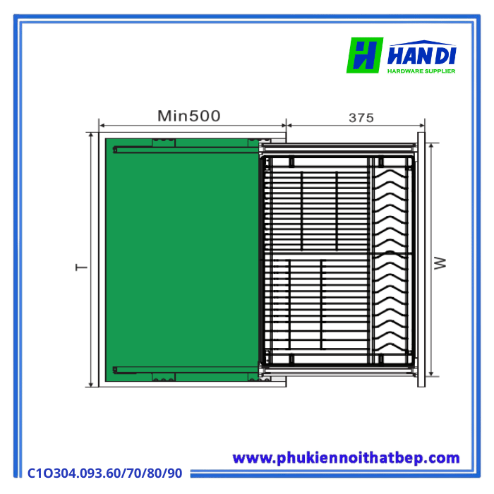 Giá Đựng Bát Đĩa Grob C1O304.083.60
