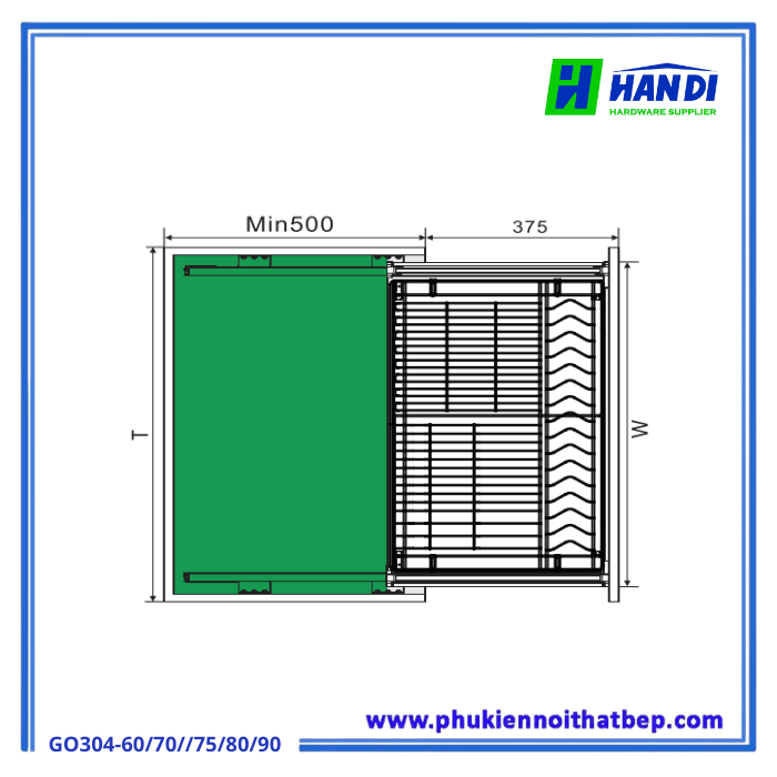 Giá Đựng Bát Đĩa Grob GO304-60