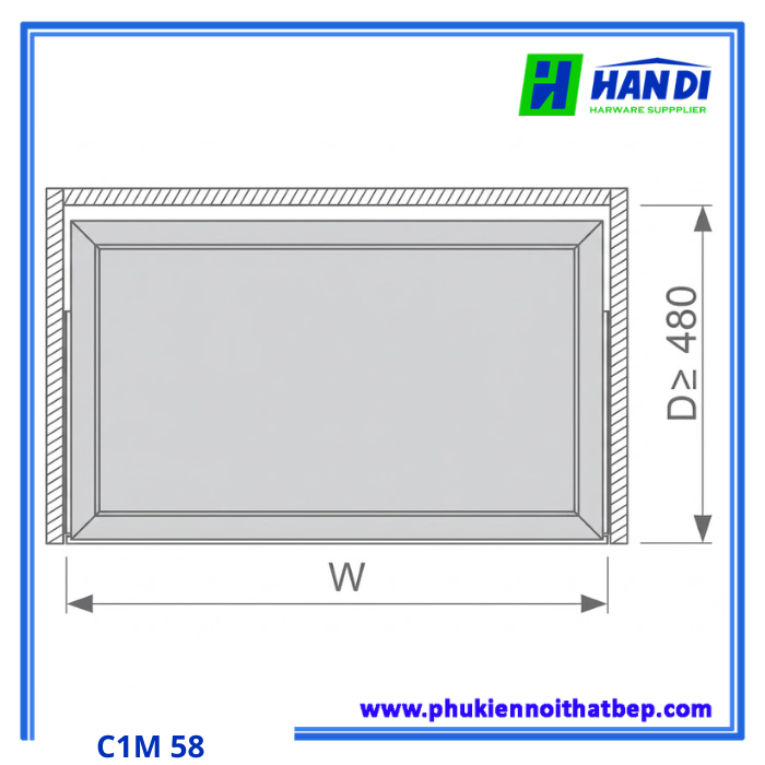 Kệ đựng đồ gấp C1M.57/C1M.58/C1M.59