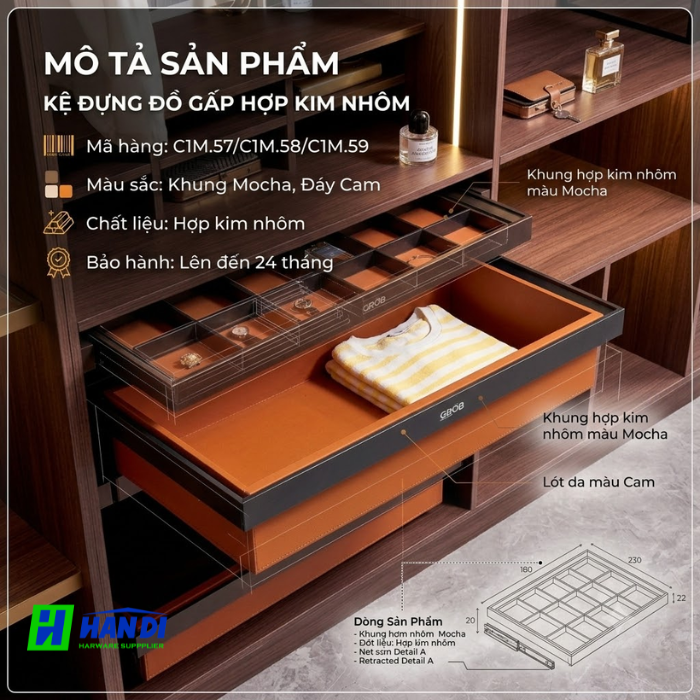 Kệ đựng đồ gấp C1M.57/C1M.58/C1M.59