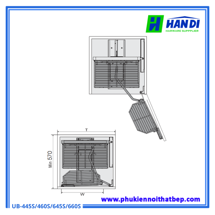 Kệ đựng tủ đồ khô nan sợi Grob UB-445S, 460S, 645S, 660S
