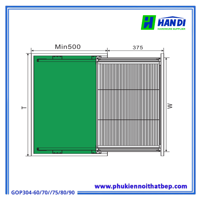 kệ đựng xoong nồi Grob GOP304-60