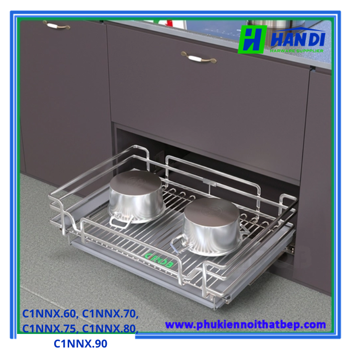 kệ đựng xoong nồi oval hợp kim nhôm C1NNX