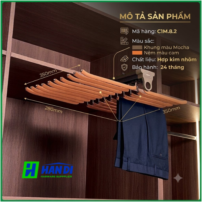 Kệ vắt quần áo treo đỉnh C1M.8.2