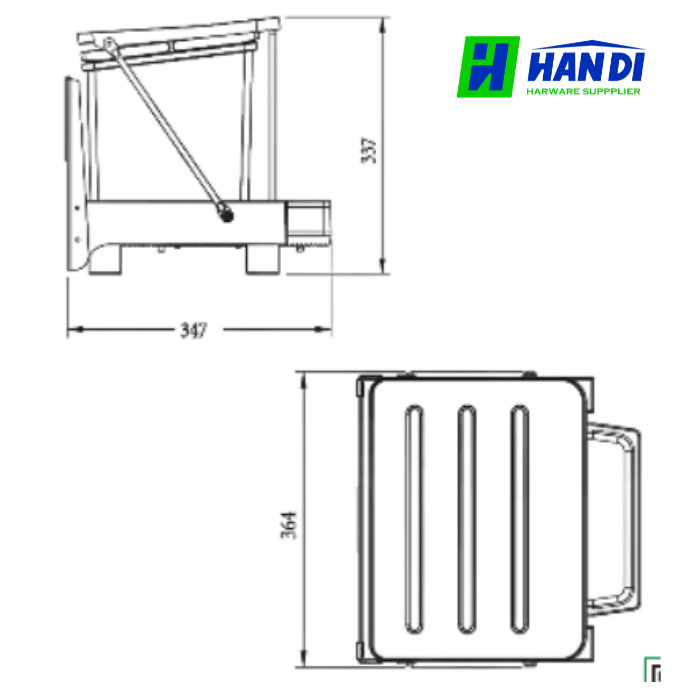 Thùng Đựng Rác Nhấn Mở Tự Động GR-1OP GR-2OP