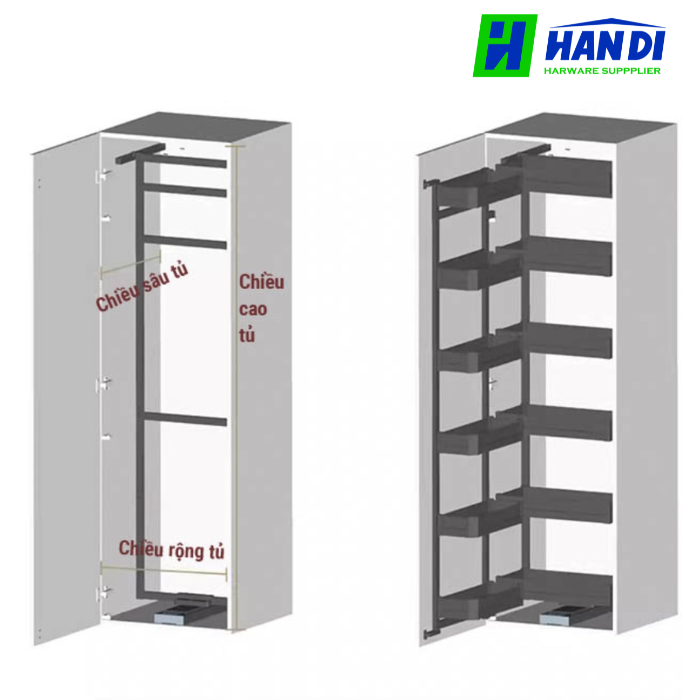 Tủ đồ khô hợp kim nhôm GROB C1N-645