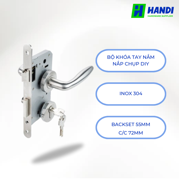Bộ khóa tay nắm nắp chụp DIY HAFELE 499.63.801
