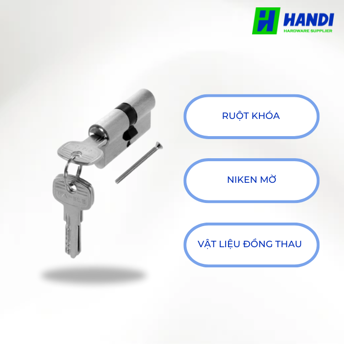 mô tả ruột khóa hai đầu chìa hafele 916.96.040