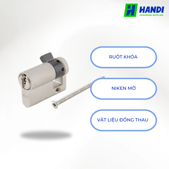 Mô tả ruột khóa một đầu chìa hafele 916.96.107