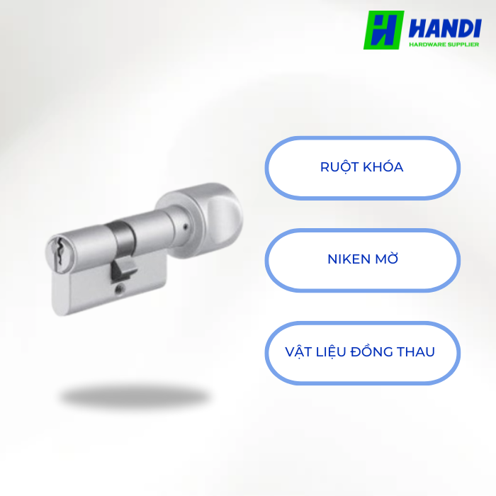 mô tả ruột khóa một đầu chìa, một đầu vặn hafele 916.96.307