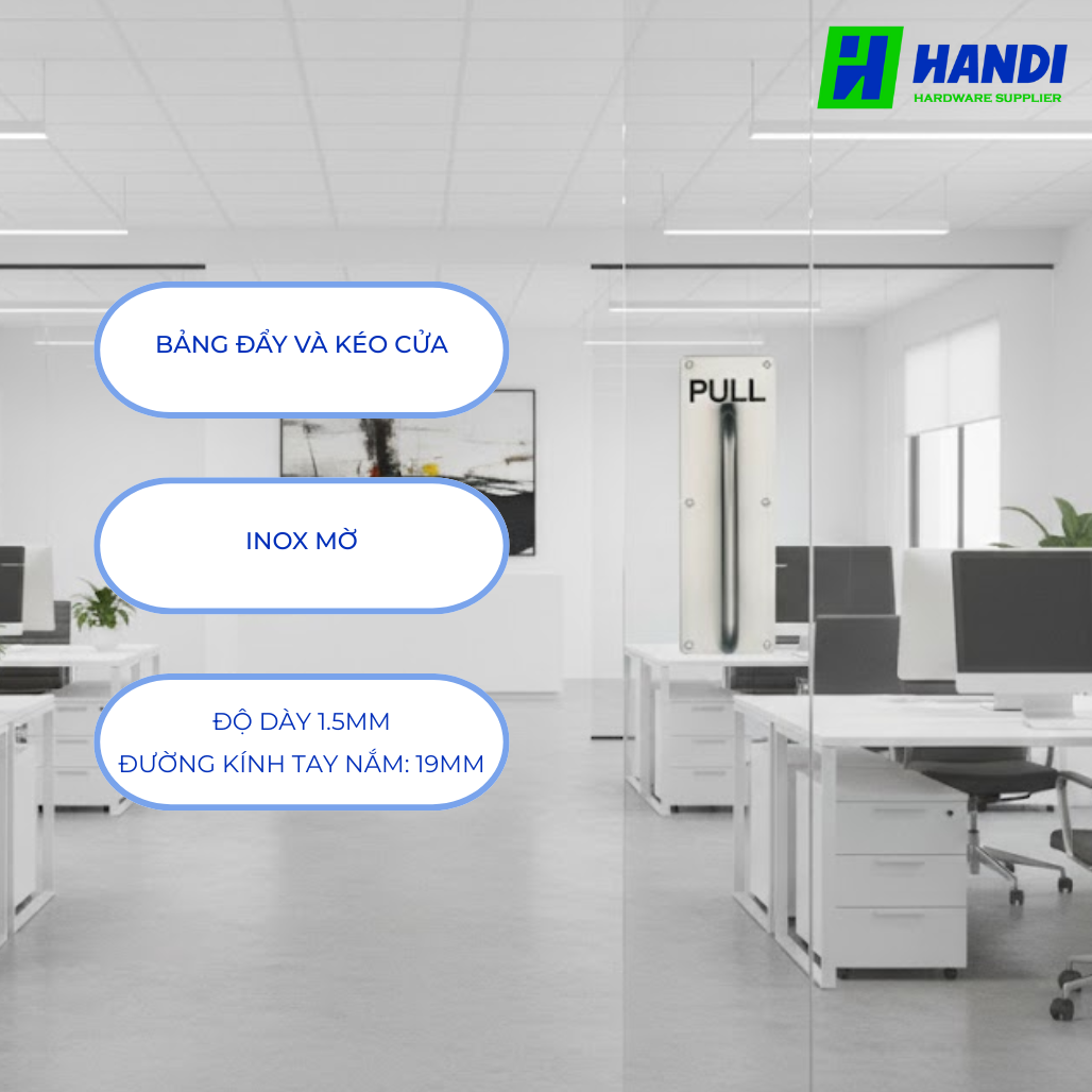 Mô tả bảng đẩy và kéo cửa hafele 987.11.240