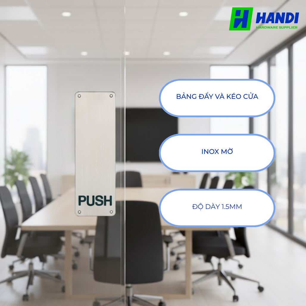 Mô tả bảng đẩy và kéo cửa hafele 987.11.340