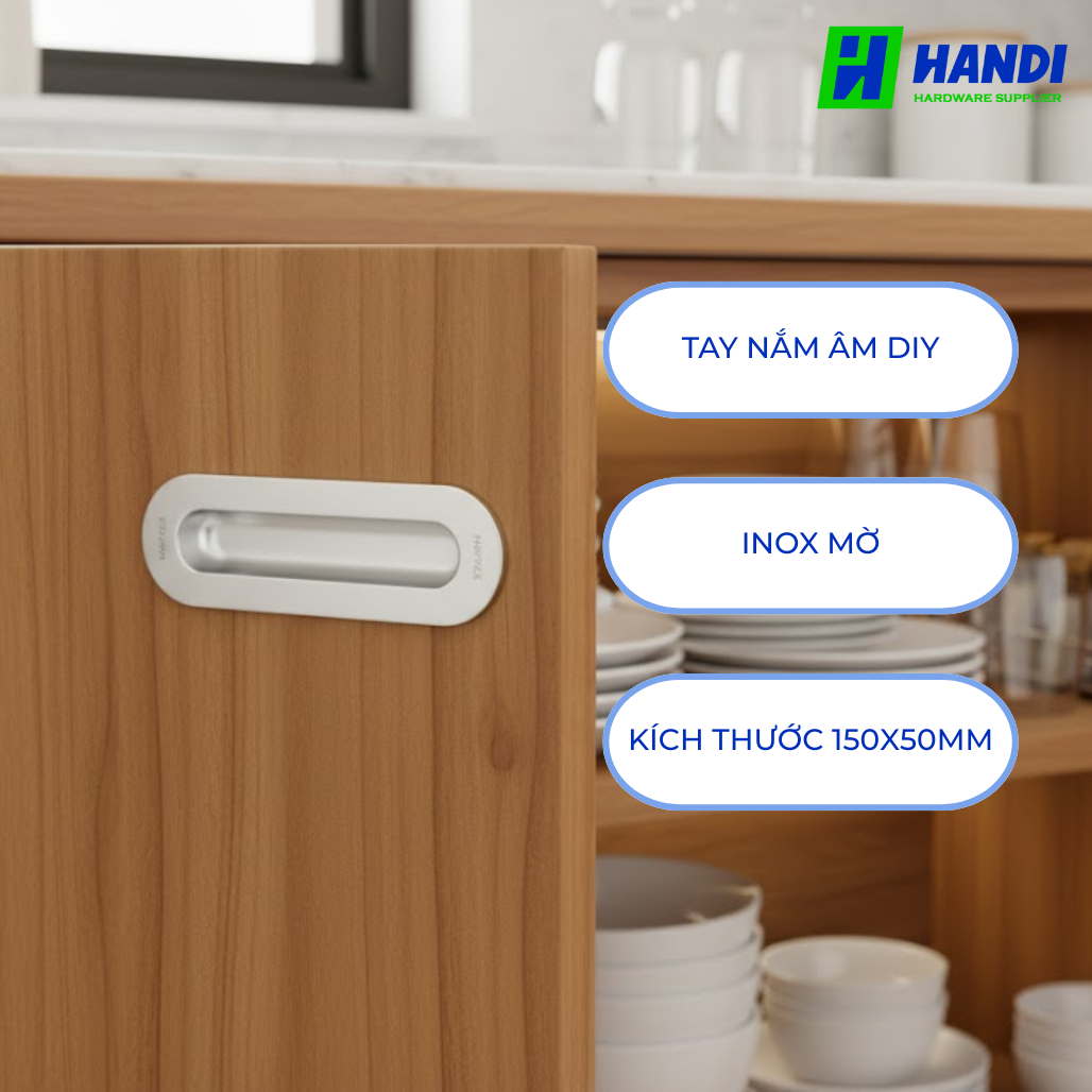 Mô tả tay nắm âm diy cho cửa kéo hafele 489.72.133