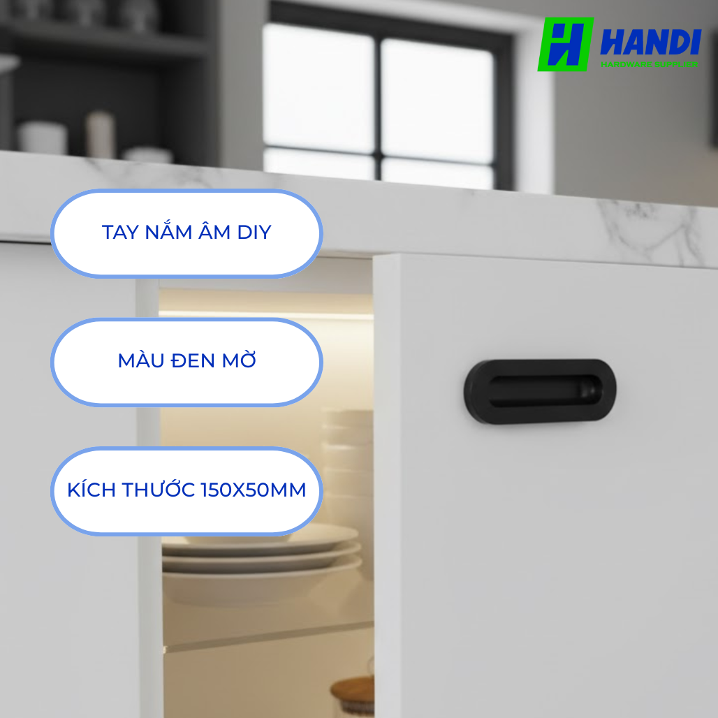 Mô tả tay nắm âm diy cho cửa kéo hafele 489.72.138