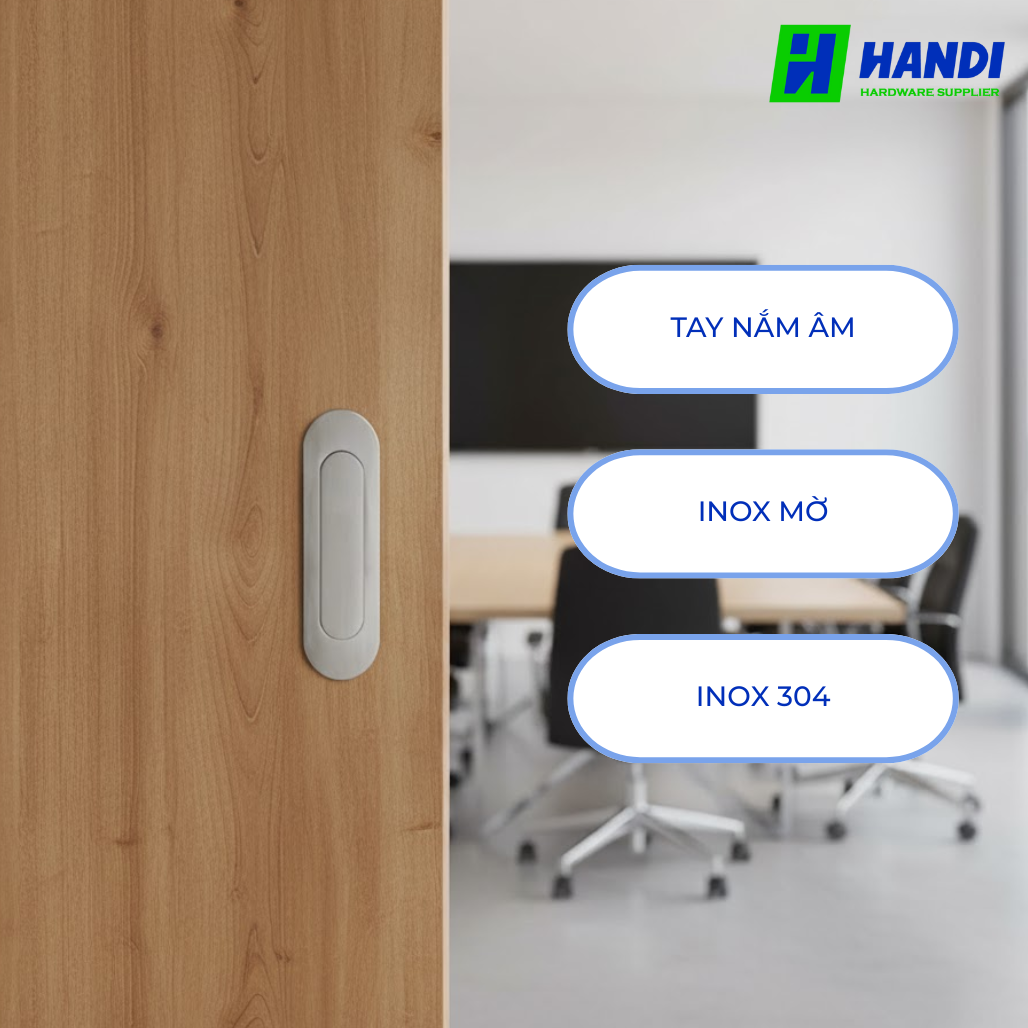 Mô tả tay nắm âm cho cửa kéo hafele 903.11.950