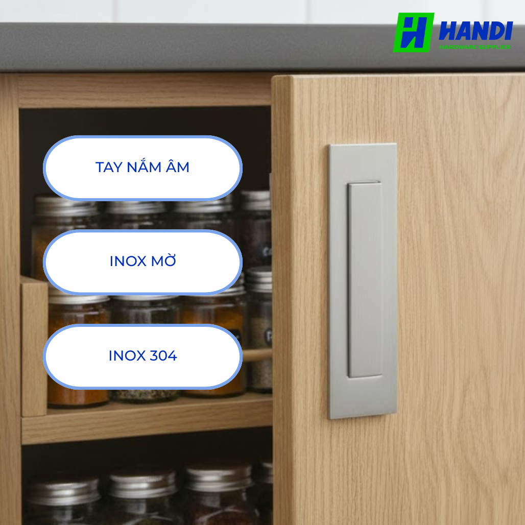 Mô tả tay nắm âm cho cửa kéo hafele 903.11.960