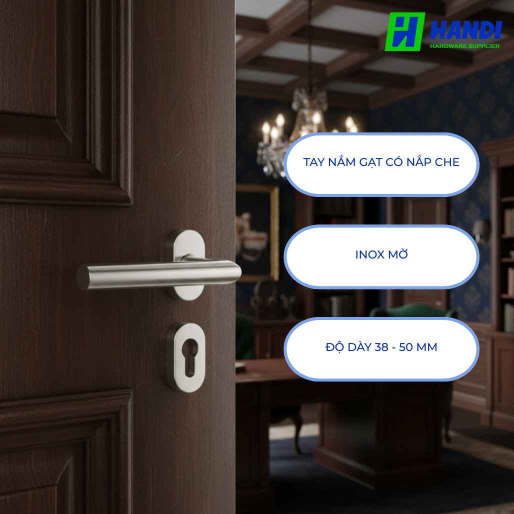 Mô tả tay nắm gạt cho cửa phòng hafele 903.80.004