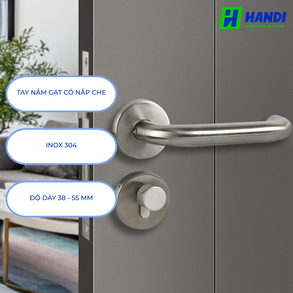 Mô tả tay nắm gạt cho cửa phòng hafele 903.92.586