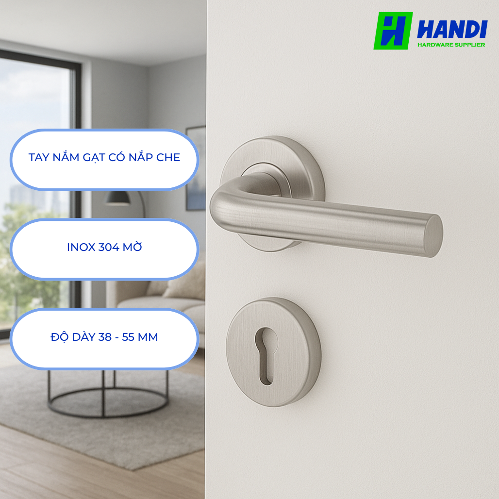 Mô tả tay nắm gạt cho cửa phòng hafele 903.92.596 