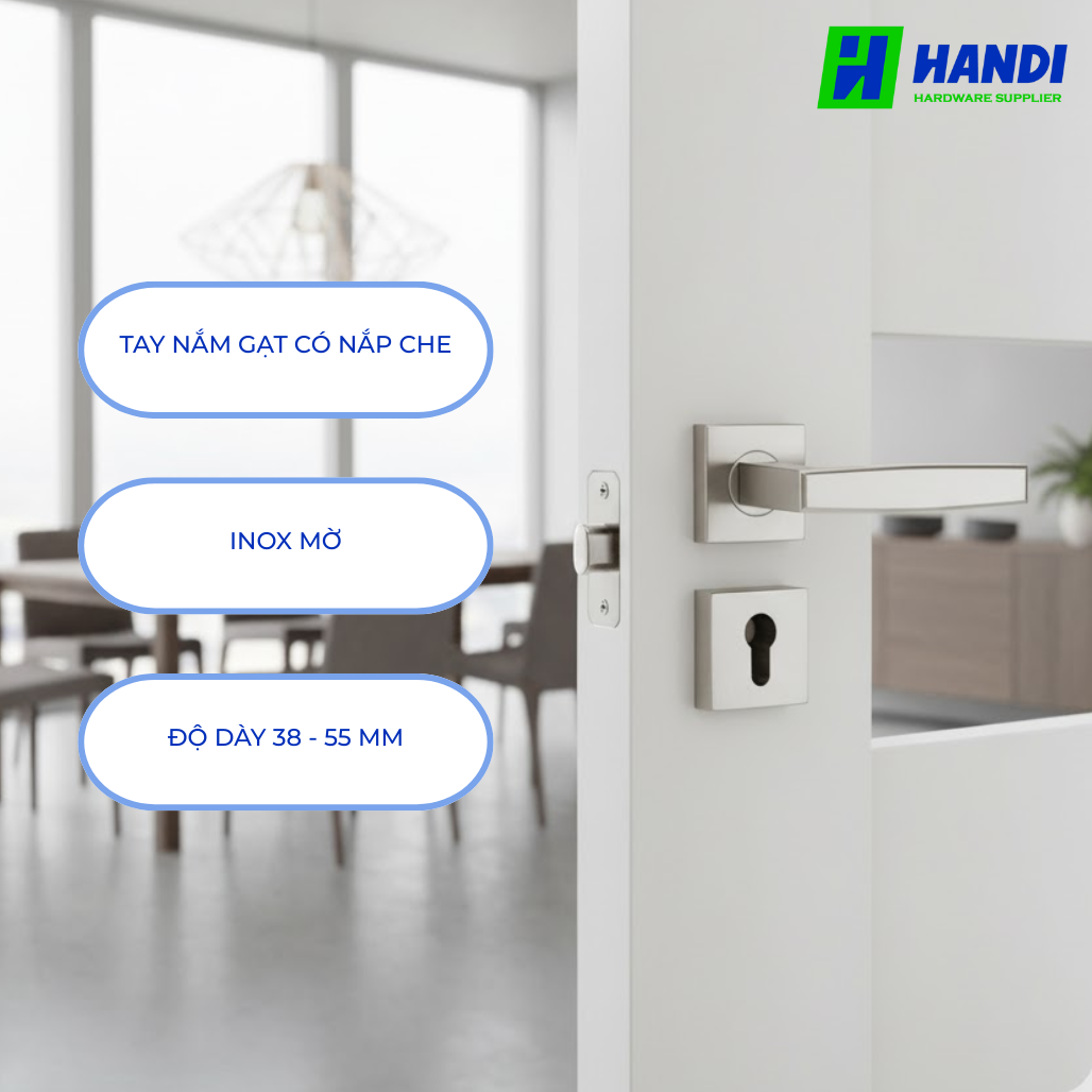 Mô tả tay nắm gạt cho cửa phòng hafele 903.92.716 