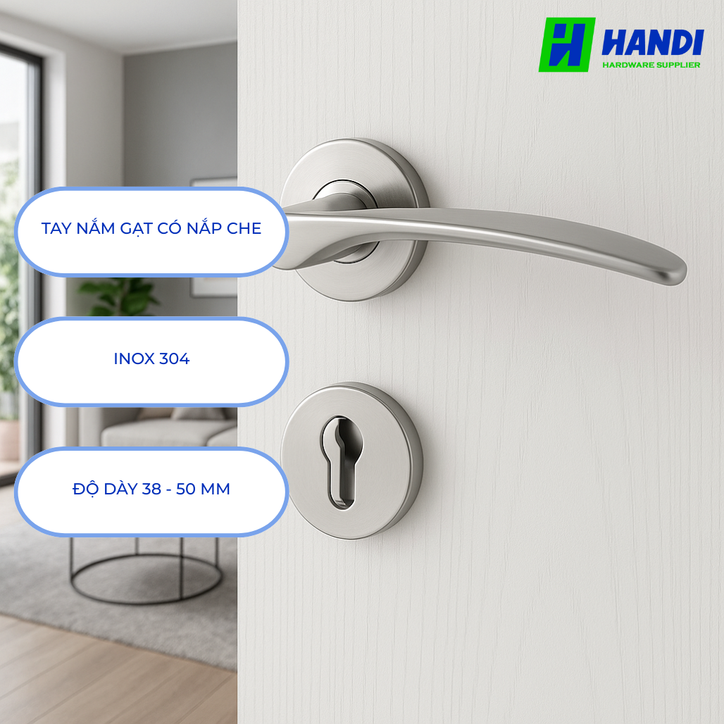 Mô tả tay nắm gạt cho cửa phòng hafele 903.98.141