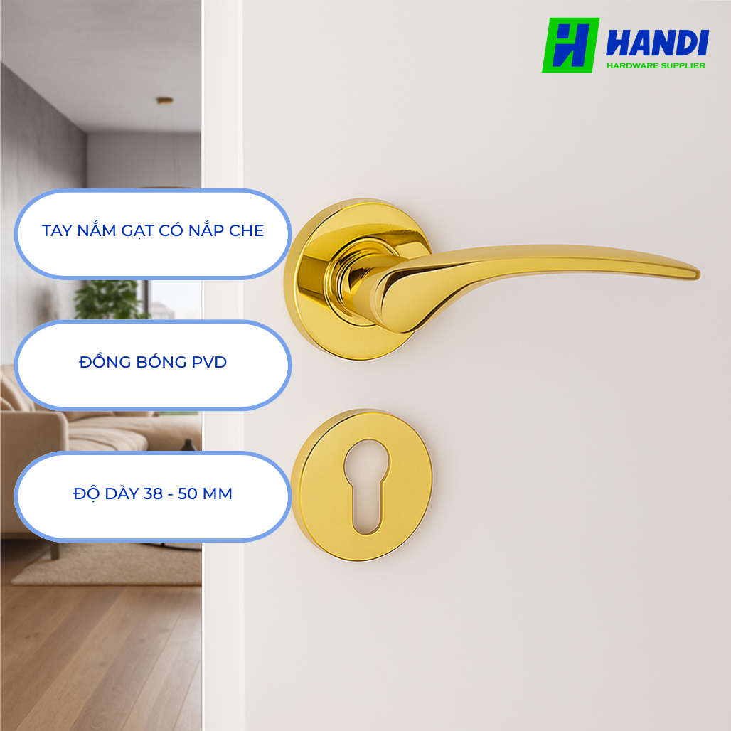 Mô tả tay nắm gạt cho cửa phòng hafele 903.92.147