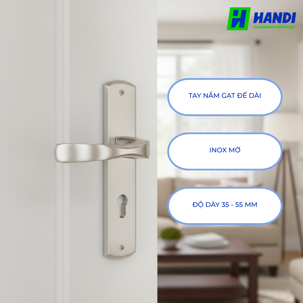 Mô tả tay nắm gạt cho cửa phòng hafele 903.98.462