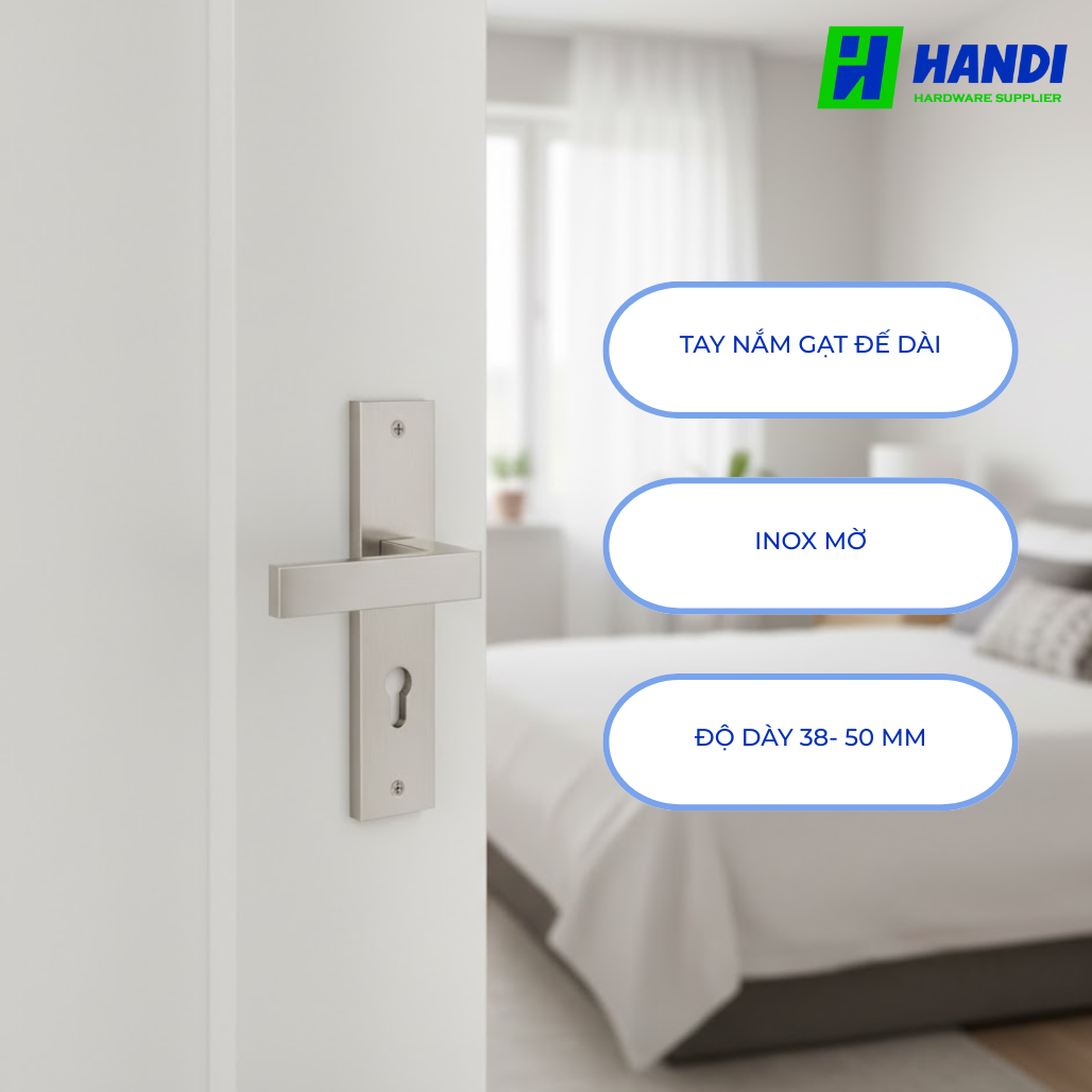 Mô tả tay nắm gạt cho cửa phòng hafele 903.98.463
