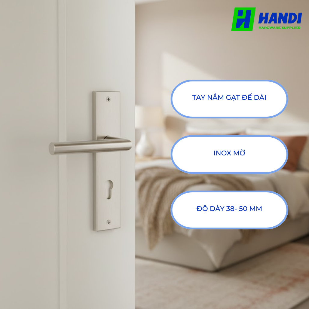 Mô tả tay nắm gạt cho cửa phòng hafele 903.99.303 