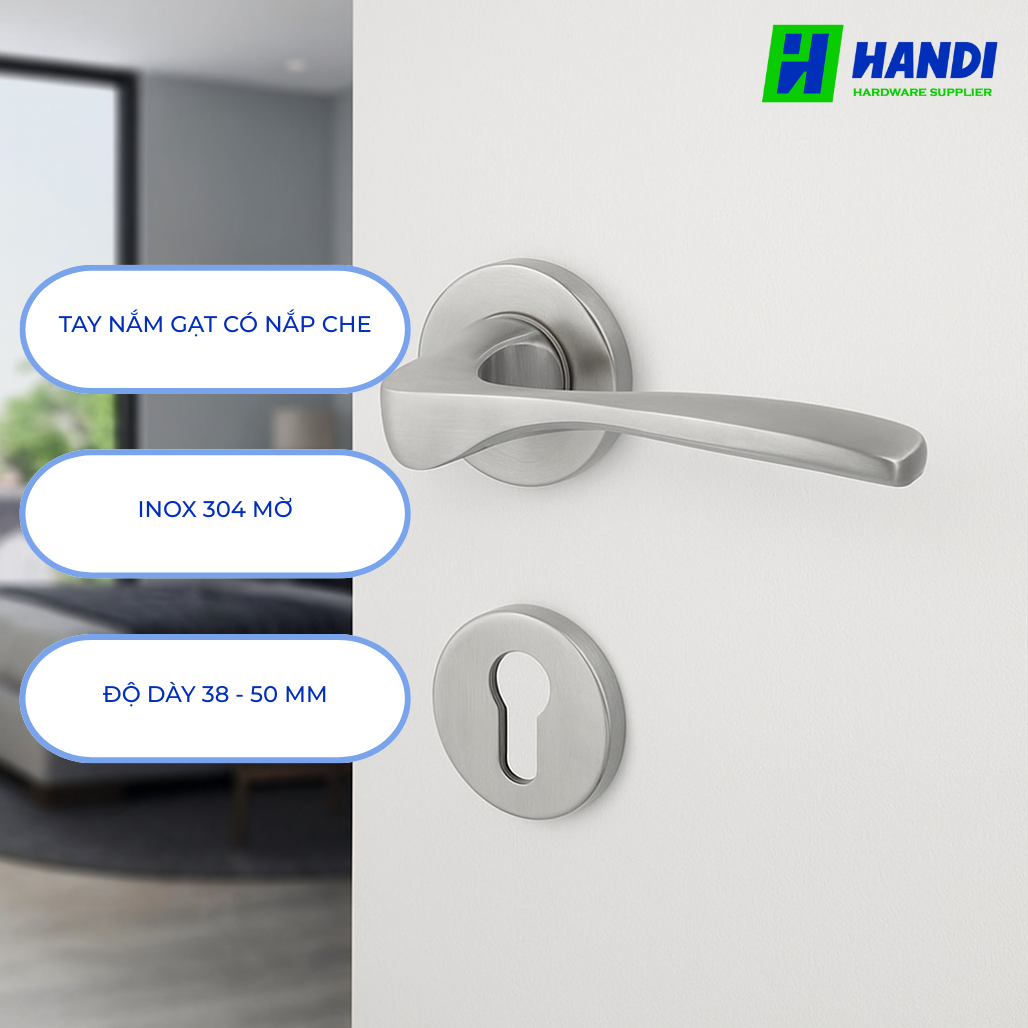 Mô tả tay nắm gạt cho cửa phòng hafele 903.99.572