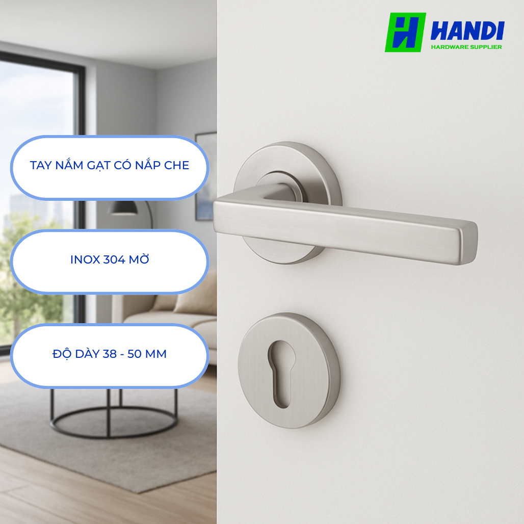 Mô tả tay nắm gạt cho cửa phòng hafele 903.99.991