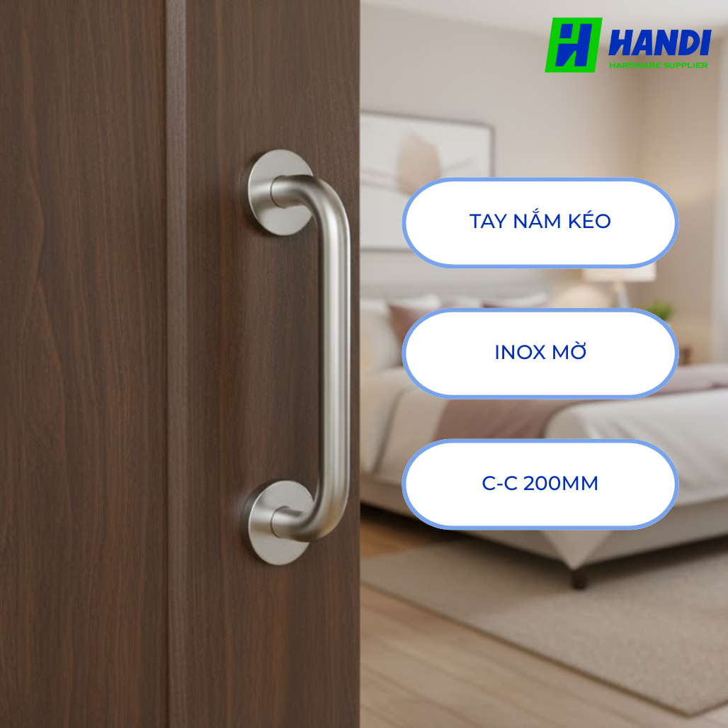 Mô tả tay nắm kéo cho cửa phòng hafele 902.20.194