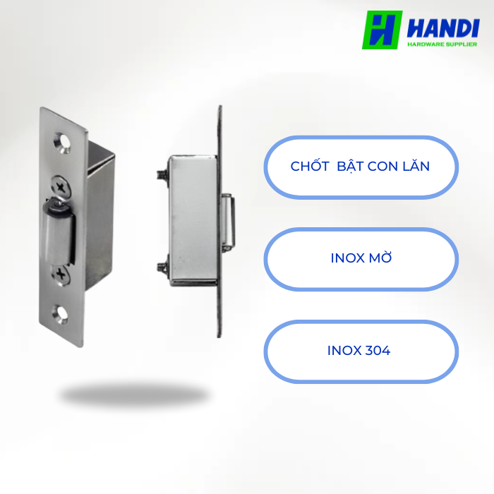 mô tả chốt bật con lăn cho cửa phòng hafele 911.24.042