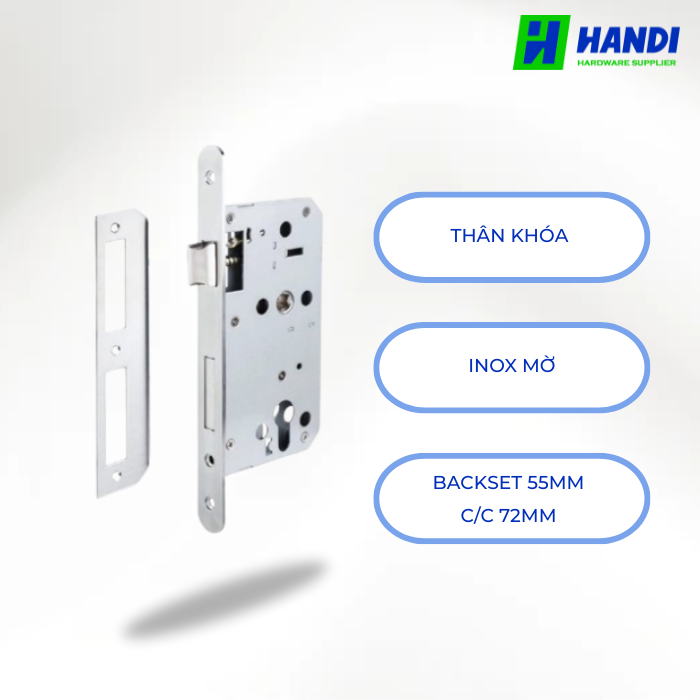 Mô tả thân khóa cho cửa phòng HAFELE 489.10.560