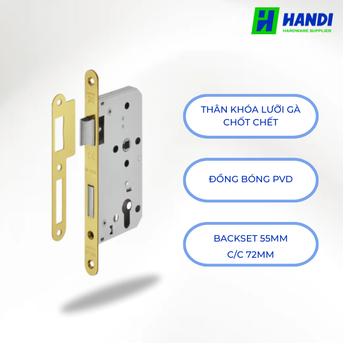 Mô tả thân khóa lưỡi gà hafele 911.02.153