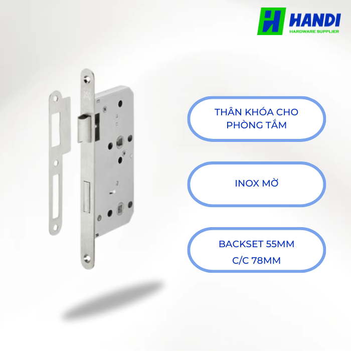 Mô tả thân khóa cho phòng tắm hafele 911.02.157