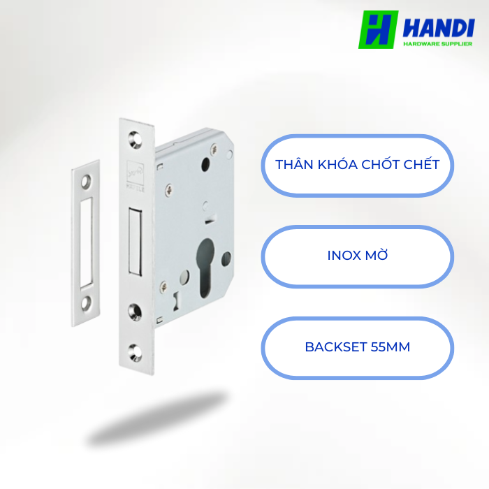 Mô tả thân khóa chốt chết HAFELE 911.22.490