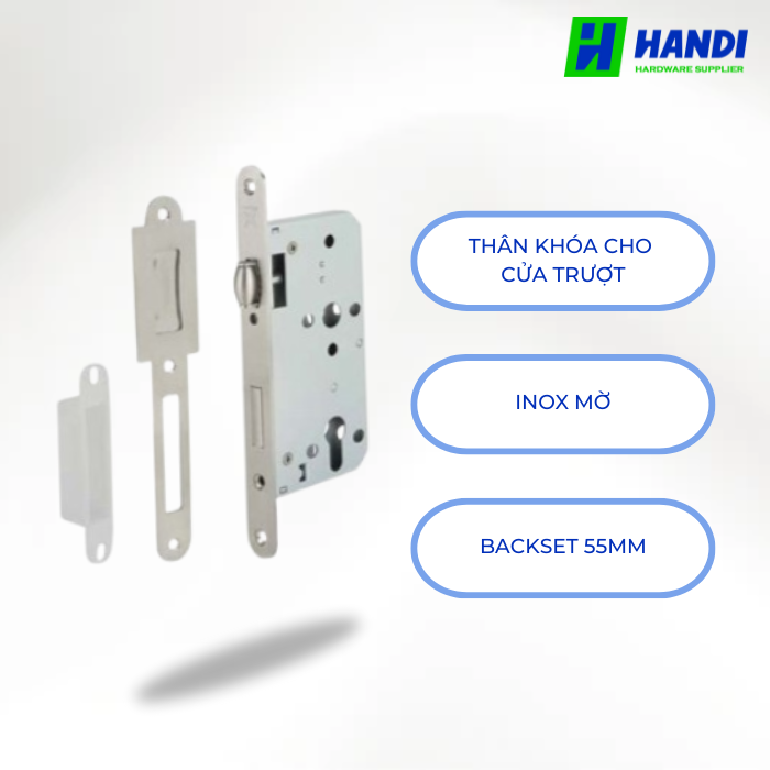 Mô tả thân khóa con lăn HAFELE 911.24.068